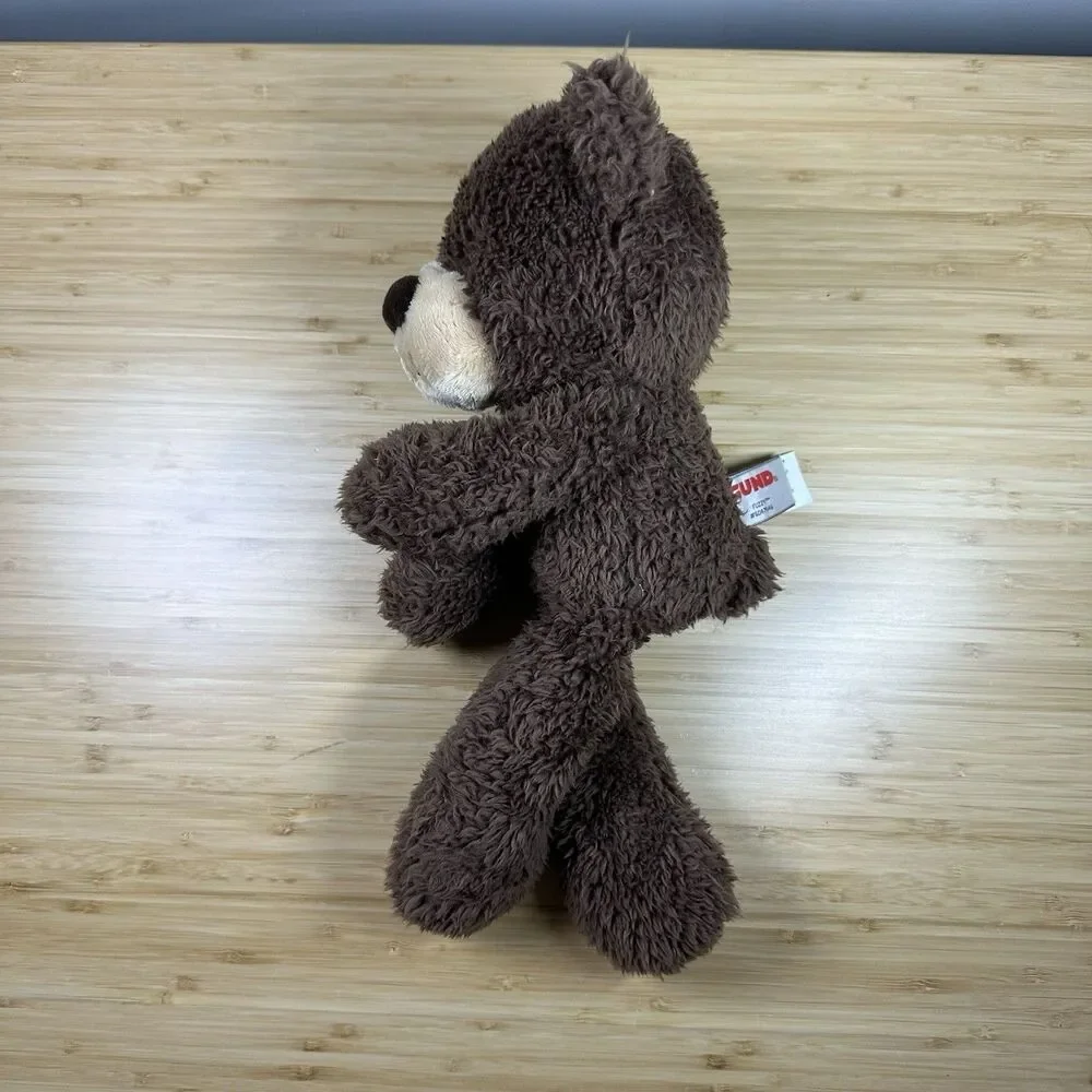 Gund Fuzzy Chocolate Brown Teddy Bear Plush 14